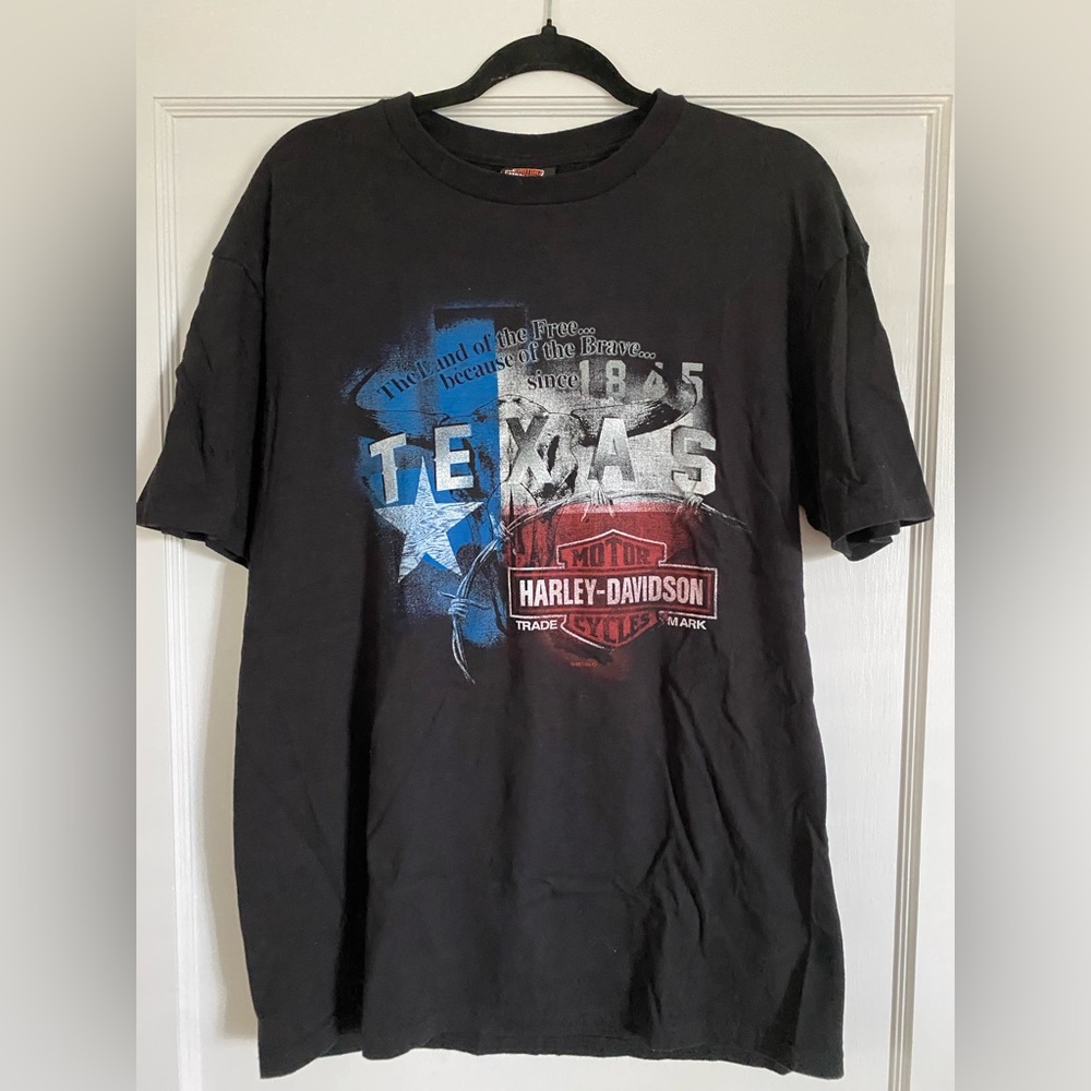 Harley Davison El Paso, TX Barnett front and back graphic tee